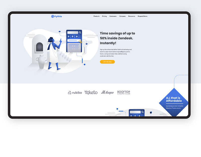 Pythia: Website design · UI/UX